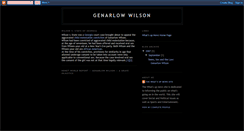 Desktop Screenshot of genarlowwilsonstory.blogspot.com