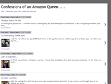 Tablet Screenshot of confessionsofanamazonqueen.blogspot.com