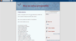 Desktop Screenshot of hoynoestoyarrepentido.blogspot.com