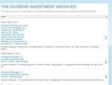 Tablet Screenshot of dividend4life.blogspot.com