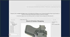 Desktop Screenshot of concealed-carry-holsters.blogspot.com