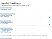 Tablet Screenshot of concealed-carry-holsters.blogspot.com