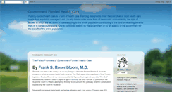 Desktop Screenshot of governmentfundedhealthcare.blogspot.com