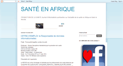 Desktop Screenshot of afrique-en-sante.blogspot.com