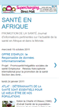 Mobile Screenshot of afrique-en-sante.blogspot.com