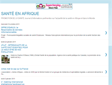 Tablet Screenshot of afrique-en-sante.blogspot.com