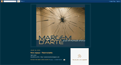 Desktop Screenshot of margemdarte.blogspot.com