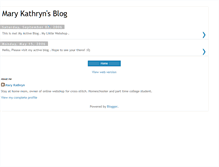 Tablet Screenshot of mary-kathryns-blog.blogspot.com