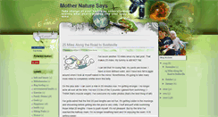 Desktop Screenshot of mothernaturesays.blogspot.com