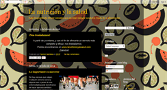 Desktop Screenshot of lanutricionylasalud.blogspot.com