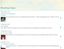 Tablet Screenshot of crazyrunninglife.blogspot.com
