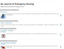 Tablet Screenshot of myjournalofemergencynursing.blogspot.com