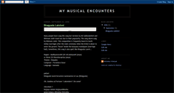 Desktop Screenshot of musical-encounters.blogspot.com