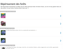 Tablet Screenshot of deperissement-des-forets.blogspot.com