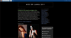 Desktop Screenshot of misssrilanka2011.blogspot.com