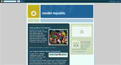 Desktop Screenshot of modelrepublic.blogspot.com