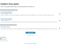 Tablet Screenshot of holdem-free-poker.blogspot.com