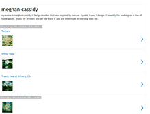 Tablet Screenshot of meghancassidy.blogspot.com