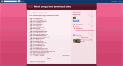 Desktop Screenshot of hindisongsfreedownloads.blogspot.com