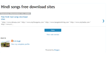 Tablet Screenshot of hindisongsfreedownloads.blogspot.com
