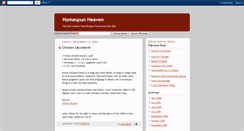 Desktop Screenshot of homespunheaven.blogspot.com