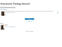 Tablet Screenshot of postcolonialtheologynetwork.blogspot.com