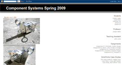 Desktop Screenshot of componentsystemsspring2009.blogspot.com