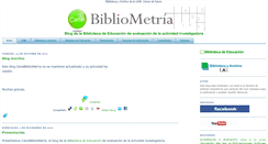 Desktop Screenshot of canalbibliometria.blogspot.com
