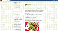 Desktop Screenshot of inspiredbyfood.blogspot.com