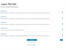 Tablet Screenshot of learnthedafsanhedrin.blogspot.com