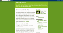 Desktop Screenshot of ethicalguidebook.blogspot.com