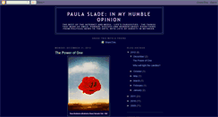 Desktop Screenshot of paulasladeimho.blogspot.com