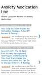 Mobile Screenshot of anxietymedicationlist.blogspot.com