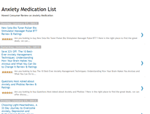 Tablet Screenshot of anxietymedicationlist.blogspot.com