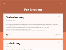 Tablet Screenshot of pazjorquera.blogspot.com