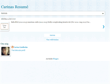 Tablet Screenshot of carinalindholmscrapbookresume.blogspot.com