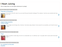 Tablet Screenshot of iheartjuicing.blogspot.com