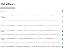 Tablet Screenshot of crmsoftwareresources.blogspot.com