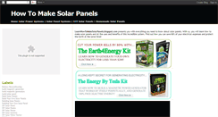 Desktop Screenshot of learnhowtomakesolarpanels.blogspot.com