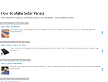 Tablet Screenshot of learnhowtomakesolarpanels.blogspot.com