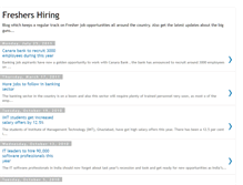 Tablet Screenshot of freshers-hiring.blogspot.com