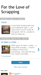 Mobile Screenshot of 4theloveofscrapping.blogspot.com