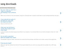 Tablet Screenshot of 4song-downloads.blogspot.com