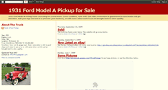 Desktop Screenshot of 1931fordpickup.blogspot.com