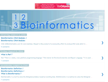 Tablet Screenshot of 123bioinformatics.blogspot.com