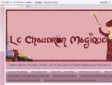 Tablet Screenshot of lechaudronmagique.blogspot.com