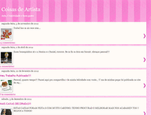 Tablet Screenshot of coisasdeartista.blogspot.com