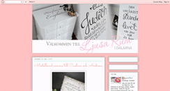 Desktop Screenshot of ljusarum.blogspot.com
