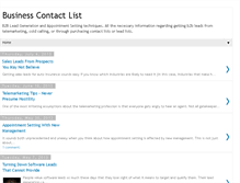 Tablet Screenshot of businesscontactlist.blogspot.com