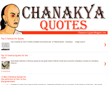 Tablet Screenshot of chanakya-quotes.blogspot.com